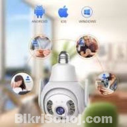 Waterproof WIFI Bulb IP Camera Single Lens